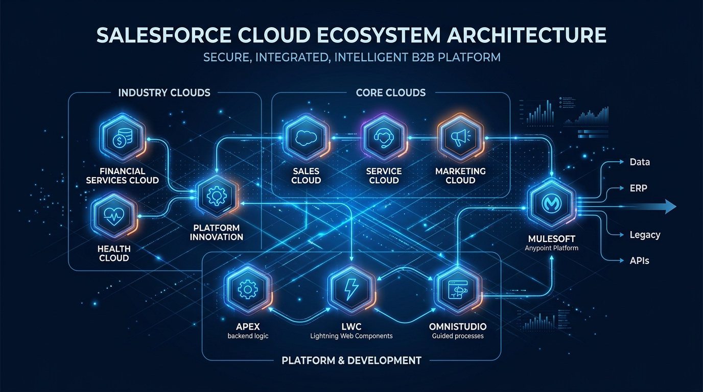 Salesforce cloud ecosystem architecture grid
